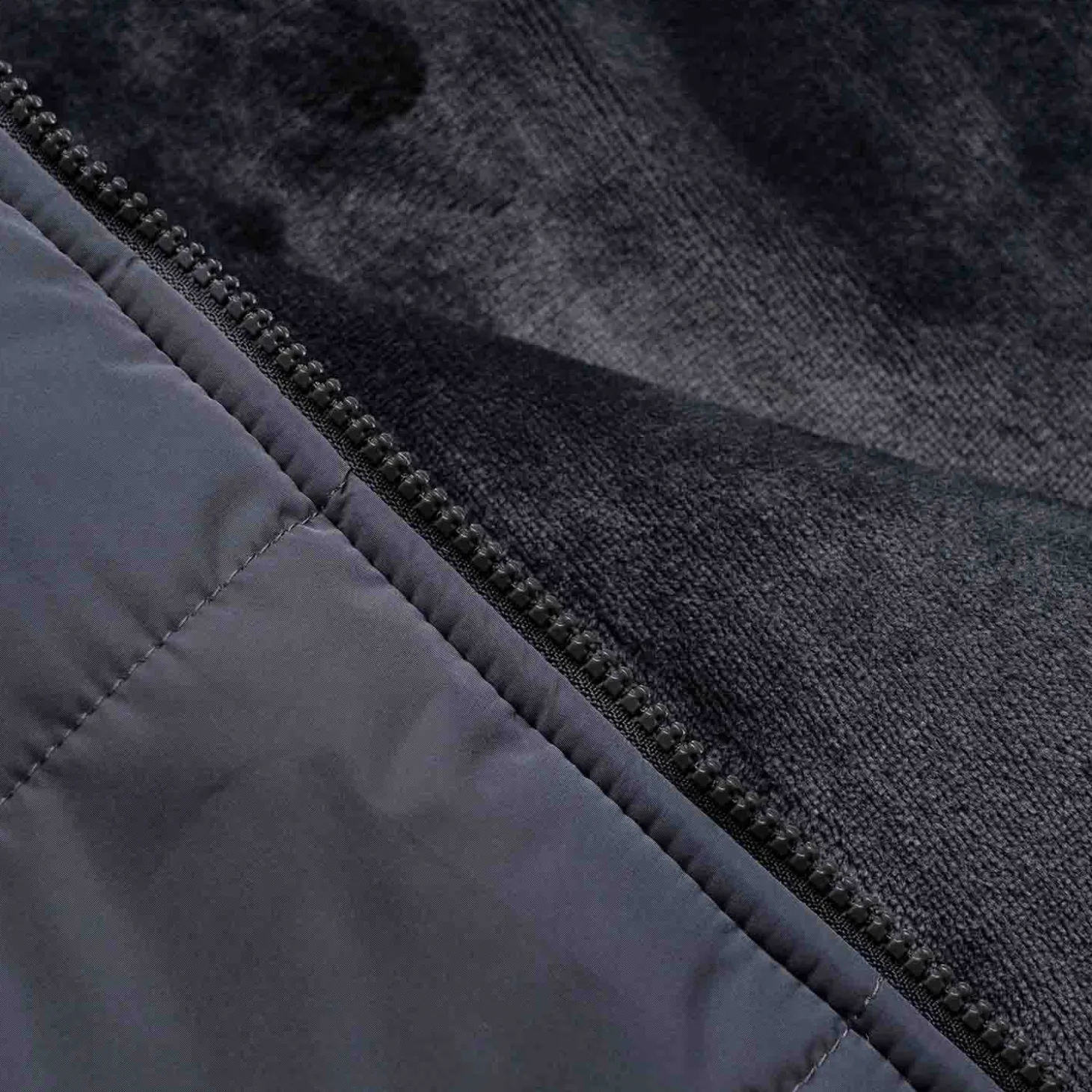 Charcoal/Charcoal Long Puffer Jacket