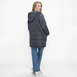 Charcoal/Charcoal Long Puffer Jacket