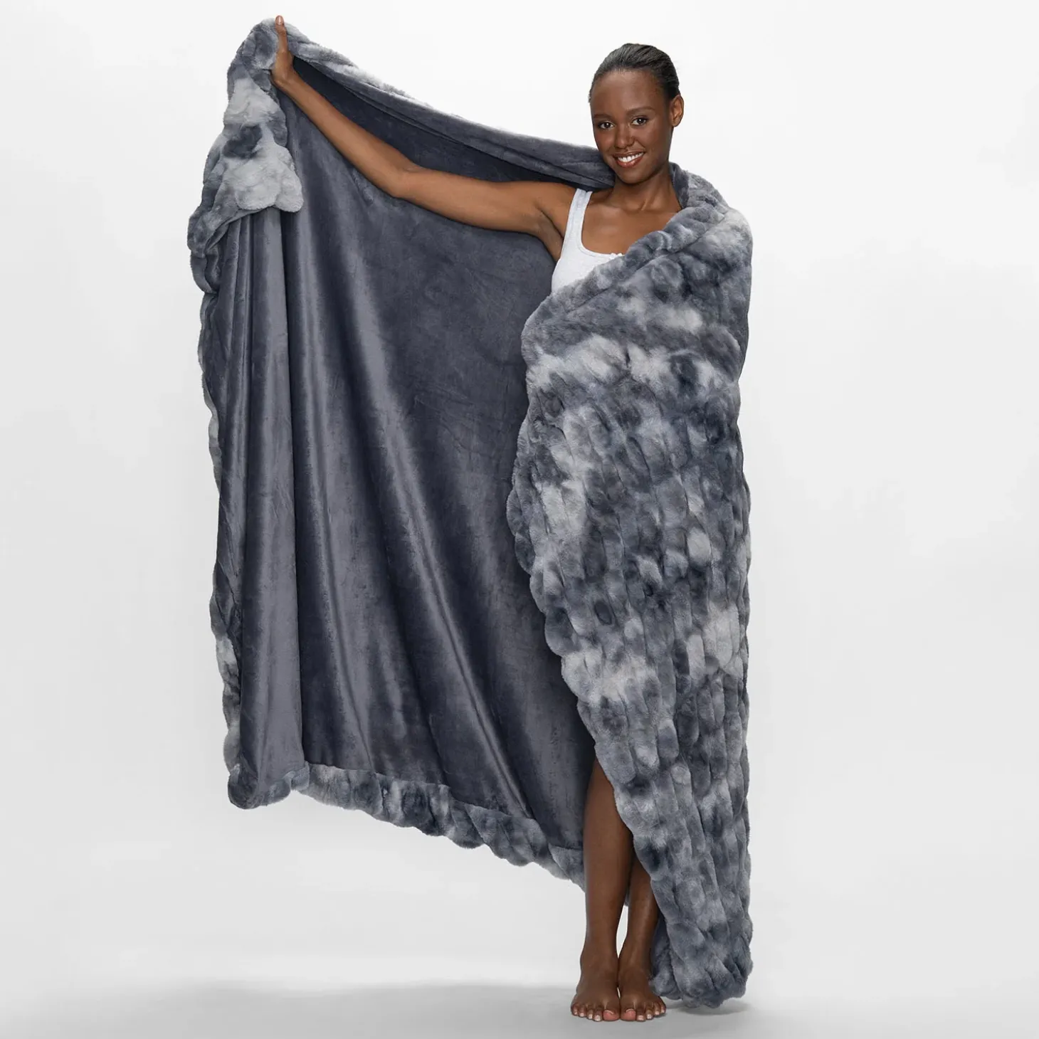 Charcoal Luxe Luxe Blanket
