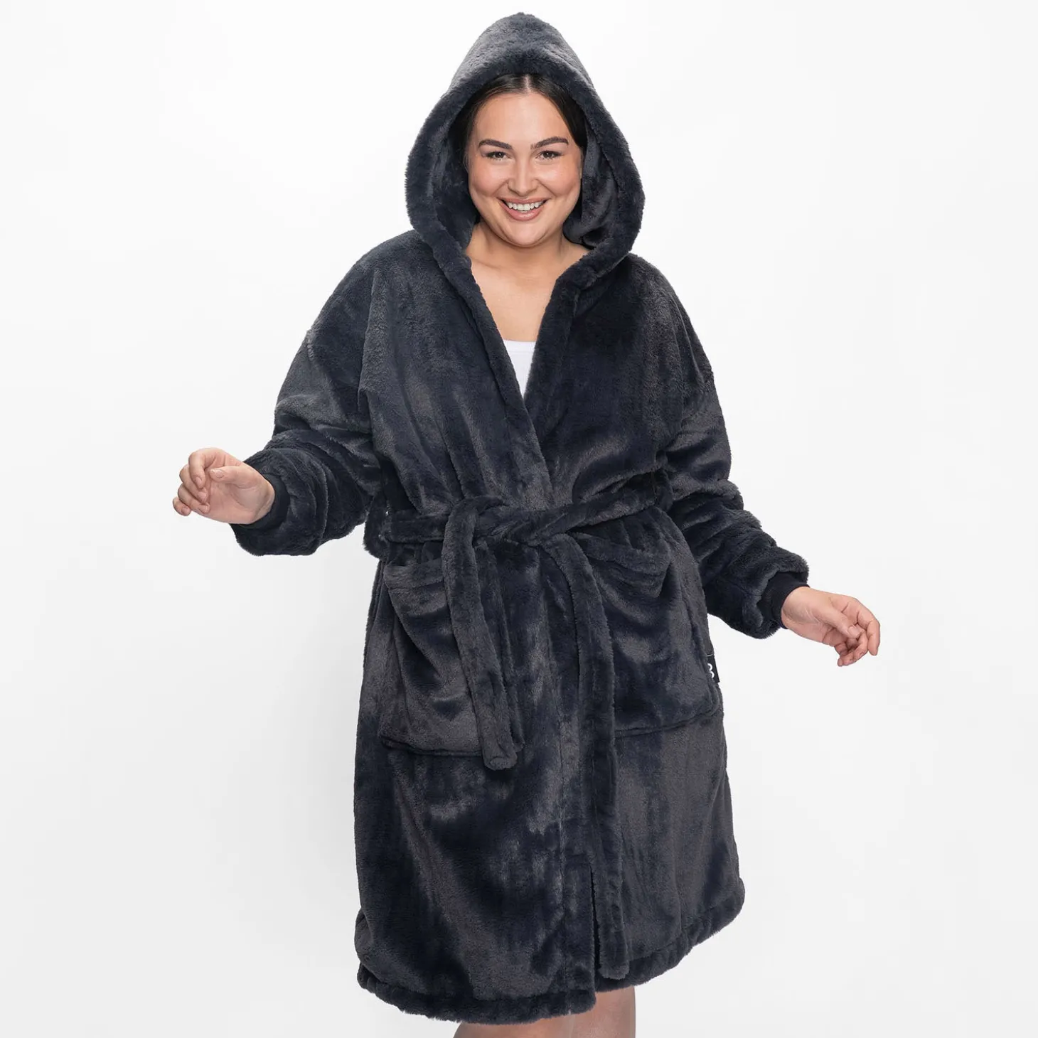Charcoal Luxe Luxe Dressing Gown