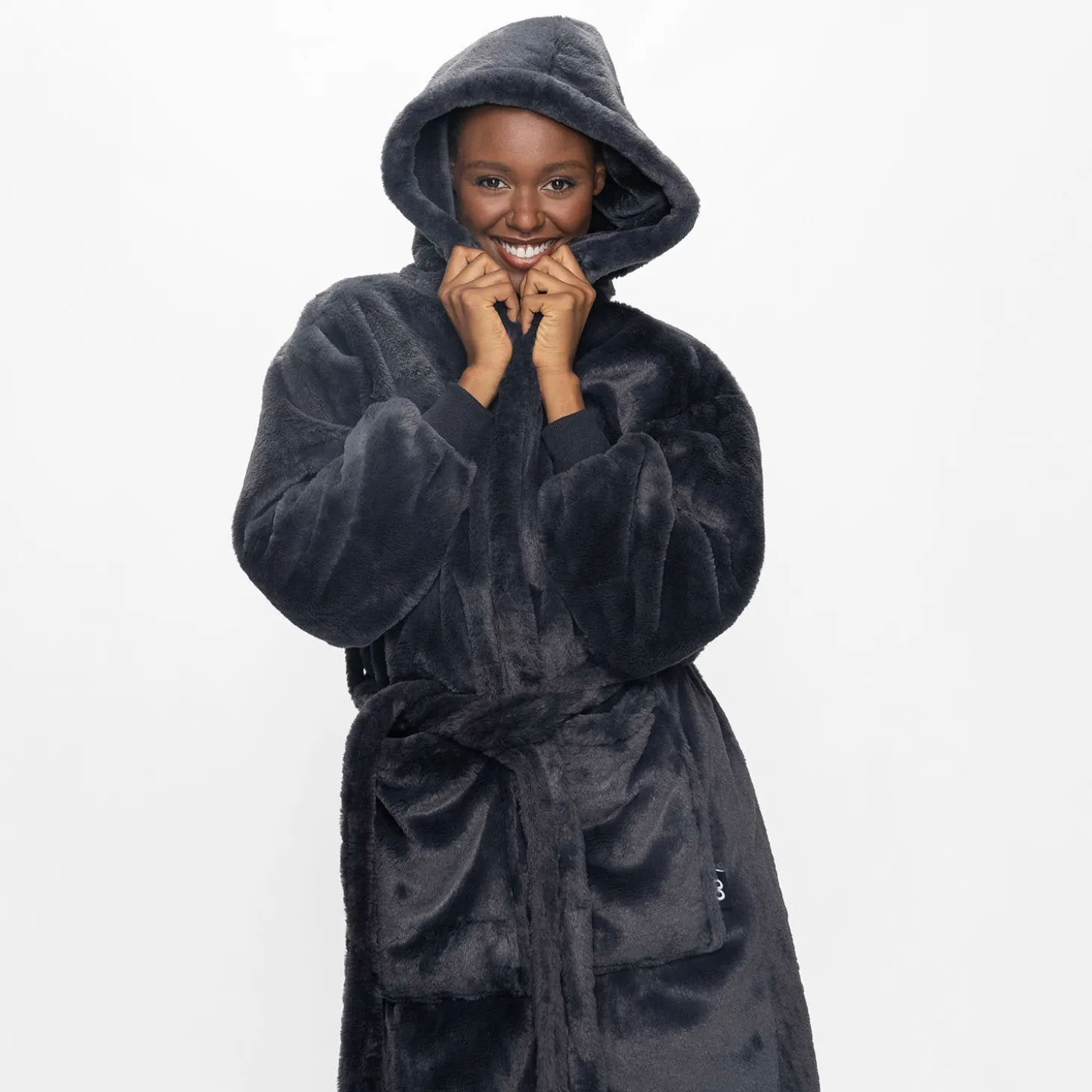 Charcoal Luxe Luxe Dressing Gown