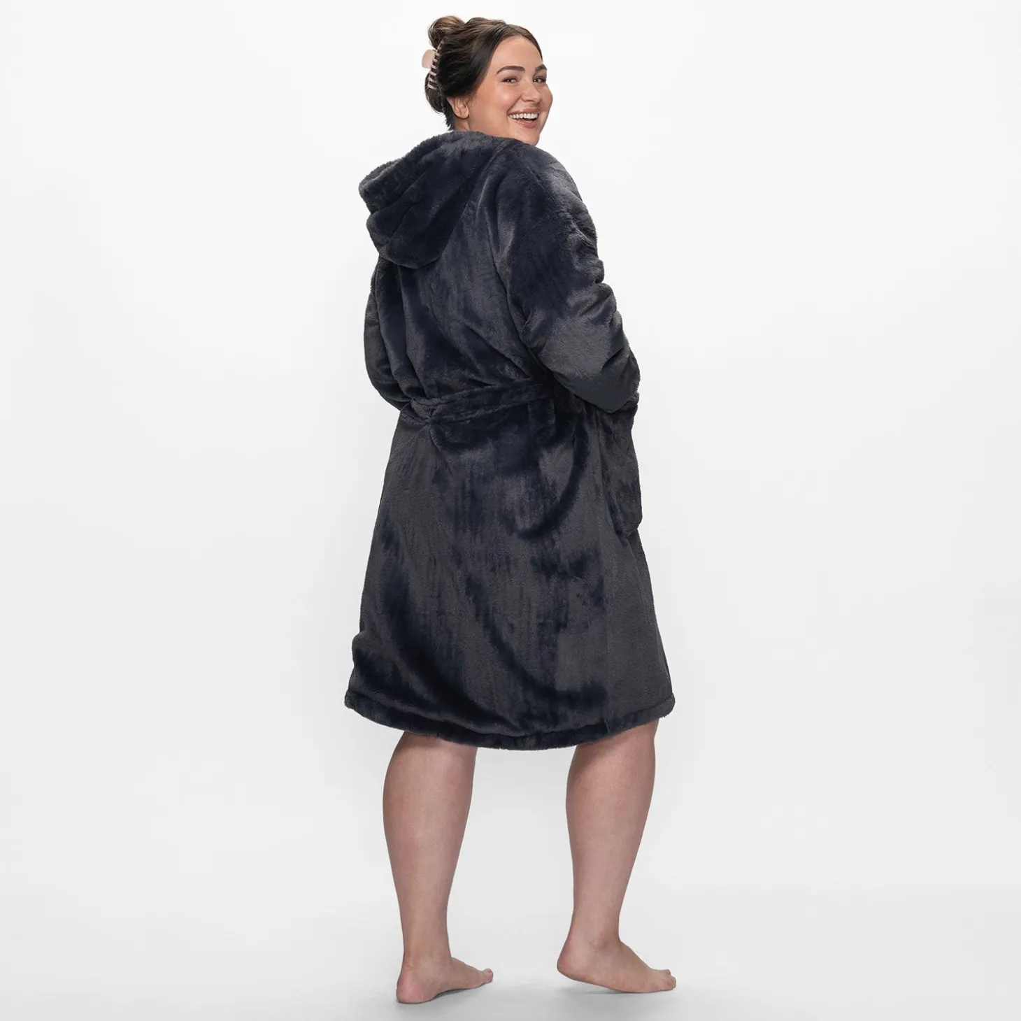 Charcoal Luxe Luxe Dressing Gown