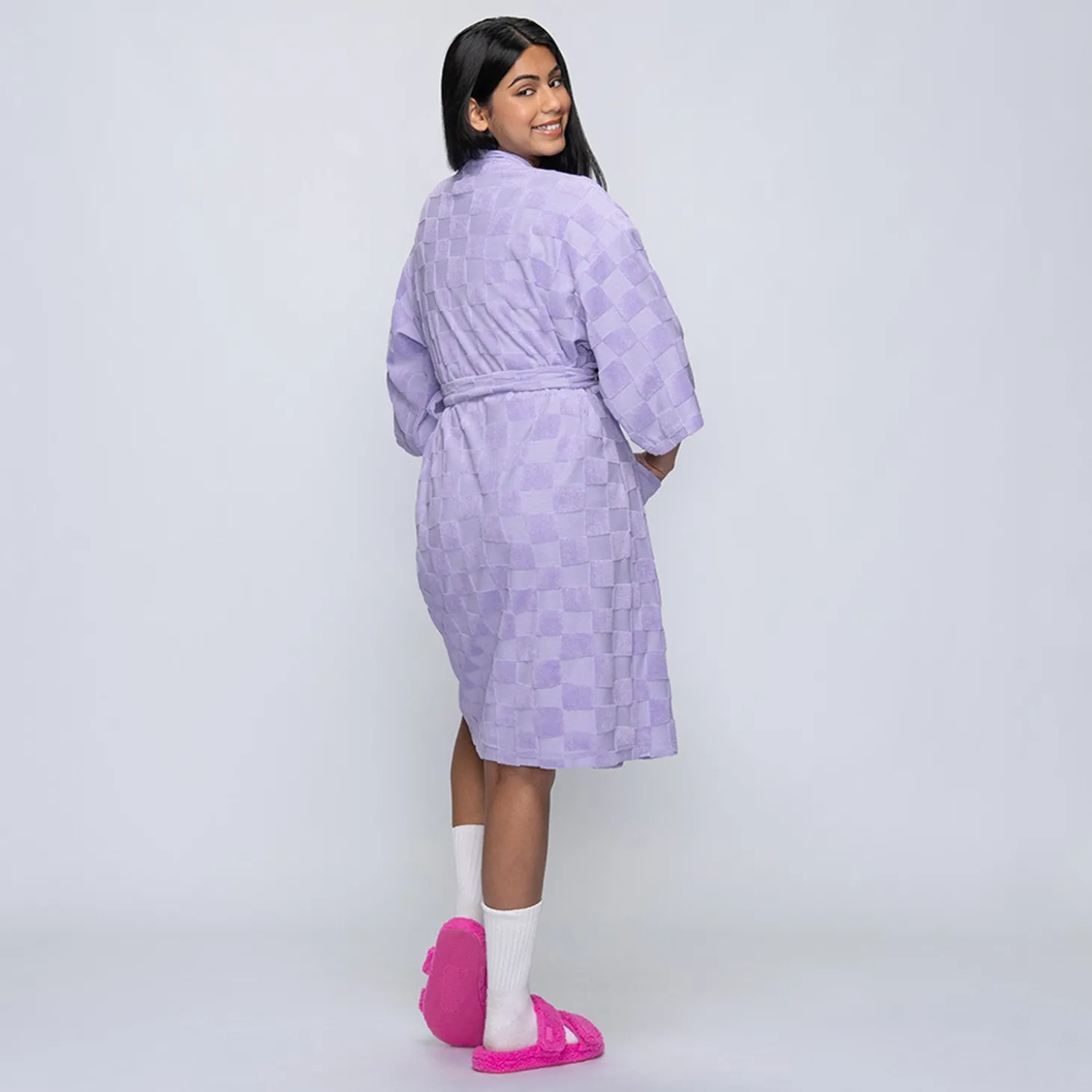 Checker Summer Dressing Gown