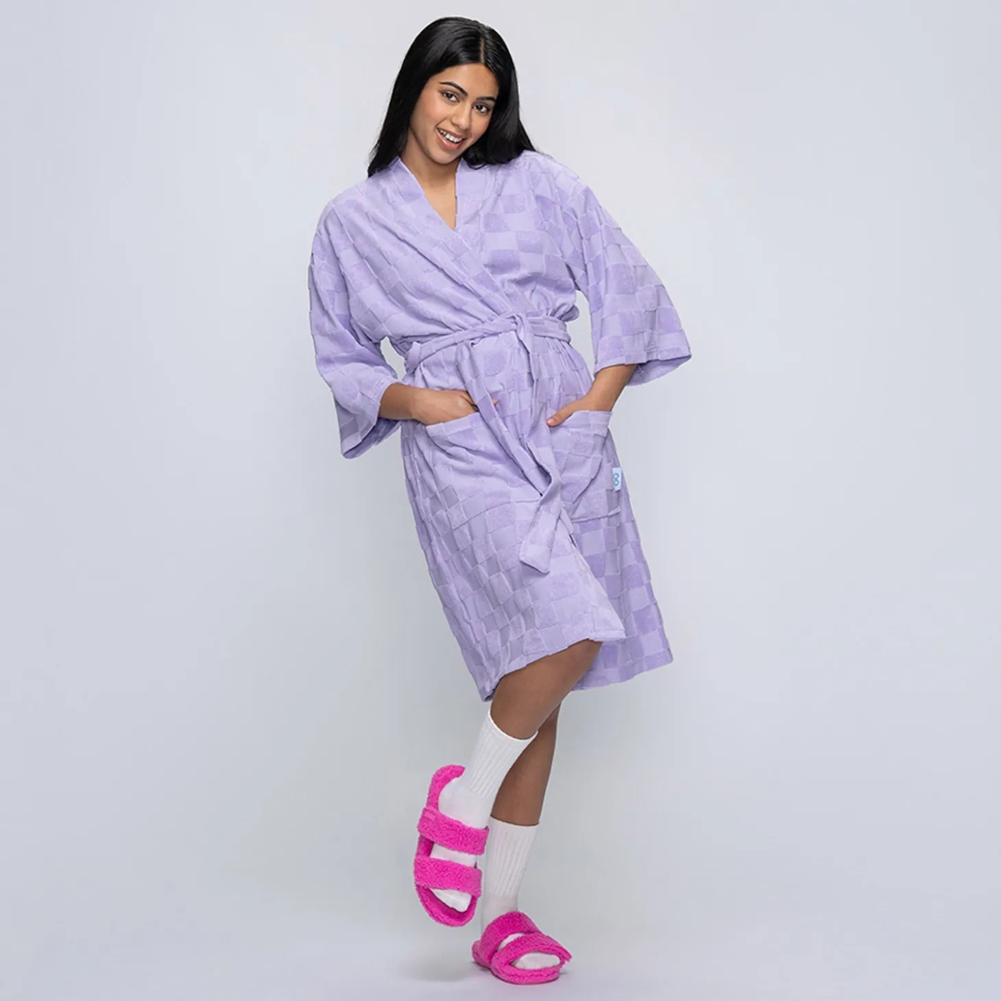 Checker Summer Dressing Gown