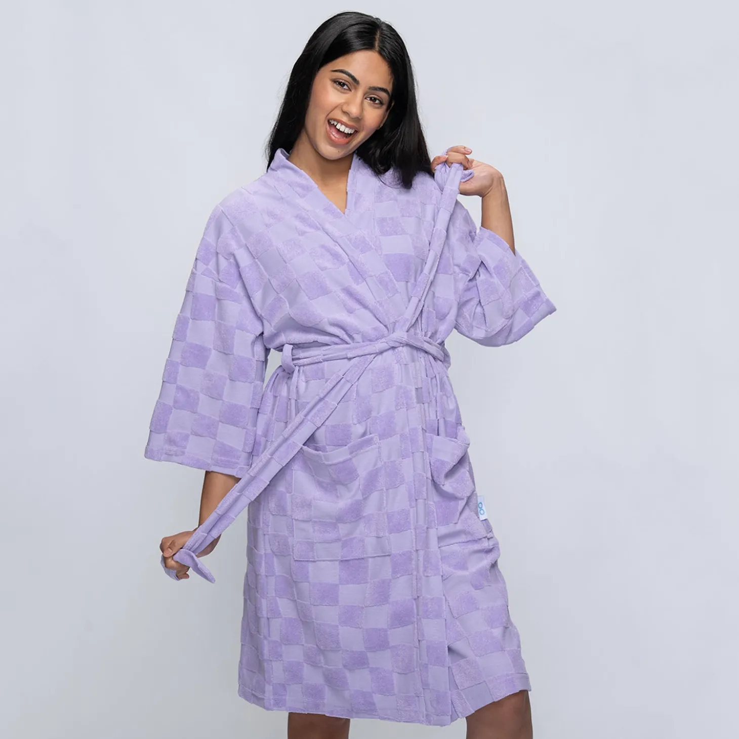 Checker Summer Dressing Gown
