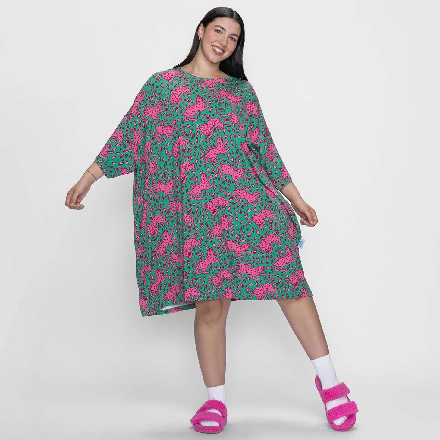 Cheetah Sleep Tee Nightie