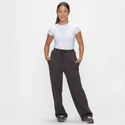 Chocolate Fleece Wide Leg Trackpant