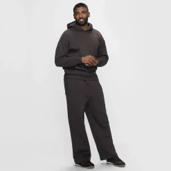 Chocolate Fleece Wide Leg Trackpant