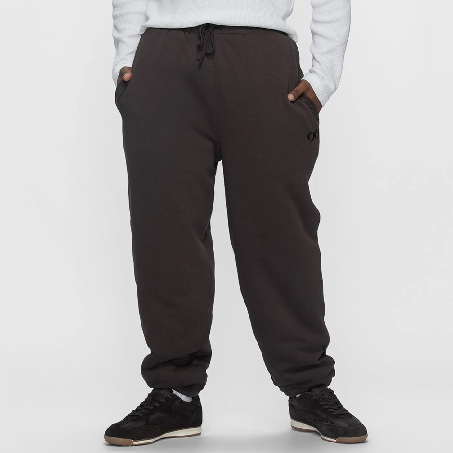 Chocolate Sherpa Lined Cuff Trackpant