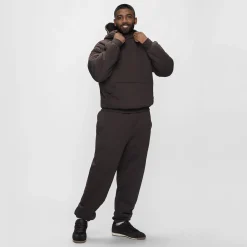 Chocolate Sherpa Lined Fleece Hoodie