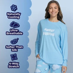 Cloud Cooling Long Sleeve PJ Top