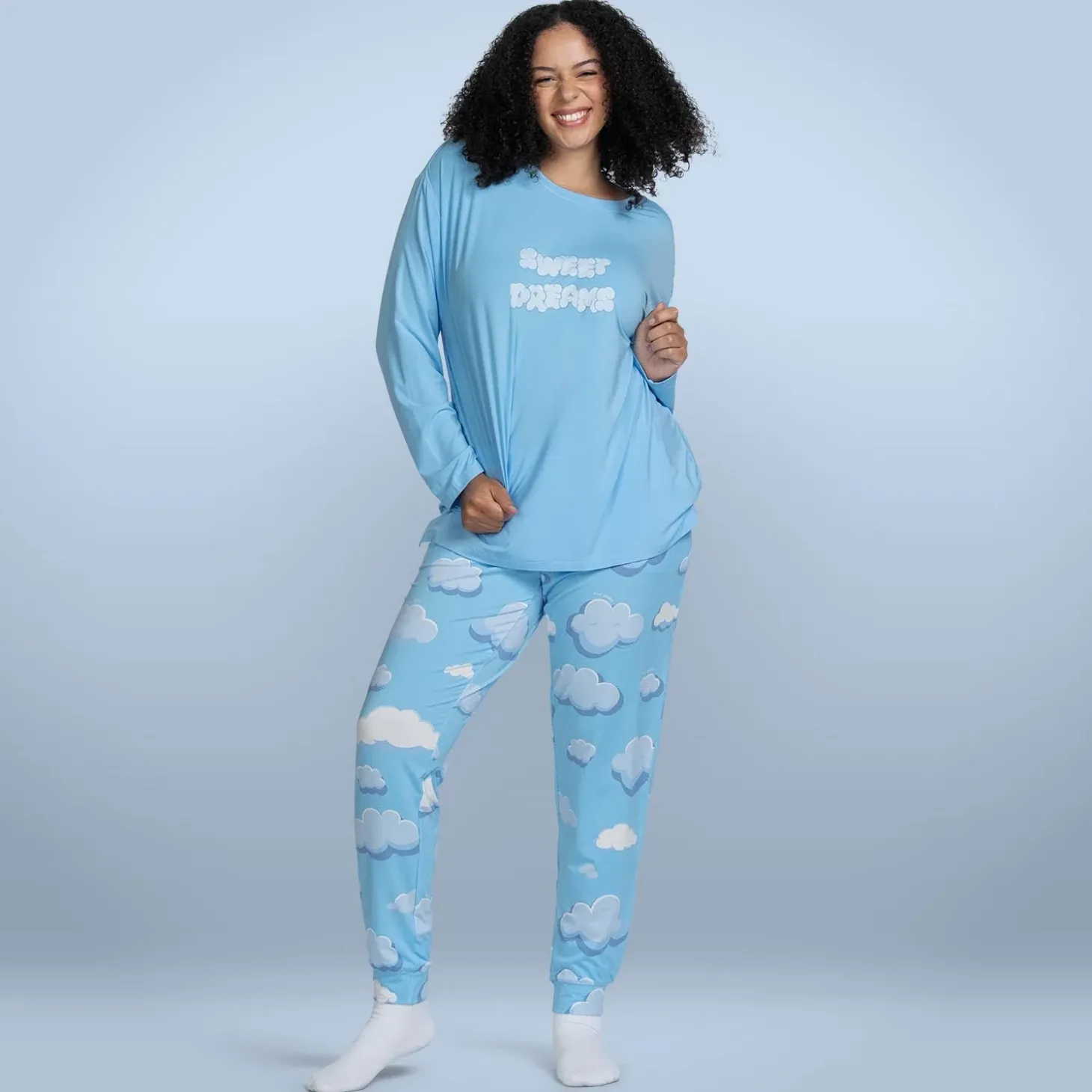 Cloud Cooling Long Sleeve PJ Top