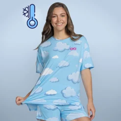 Cloud Cooling Short Sleeve PJ Top