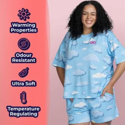 Cloud Warming Short Sleeve PJ Top