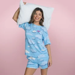 Cloud Warming Short Sleeve PJ Top