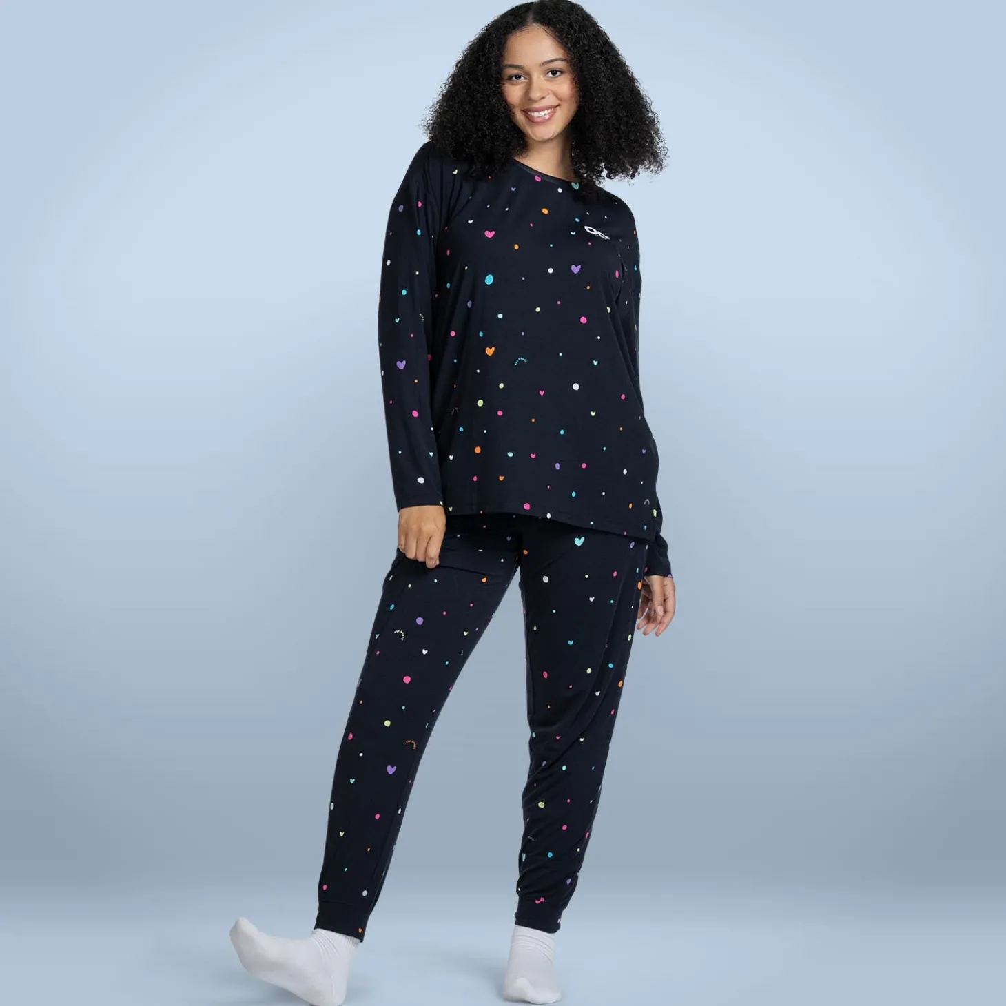 Confetti Cooling Long Sleeve PJ Top