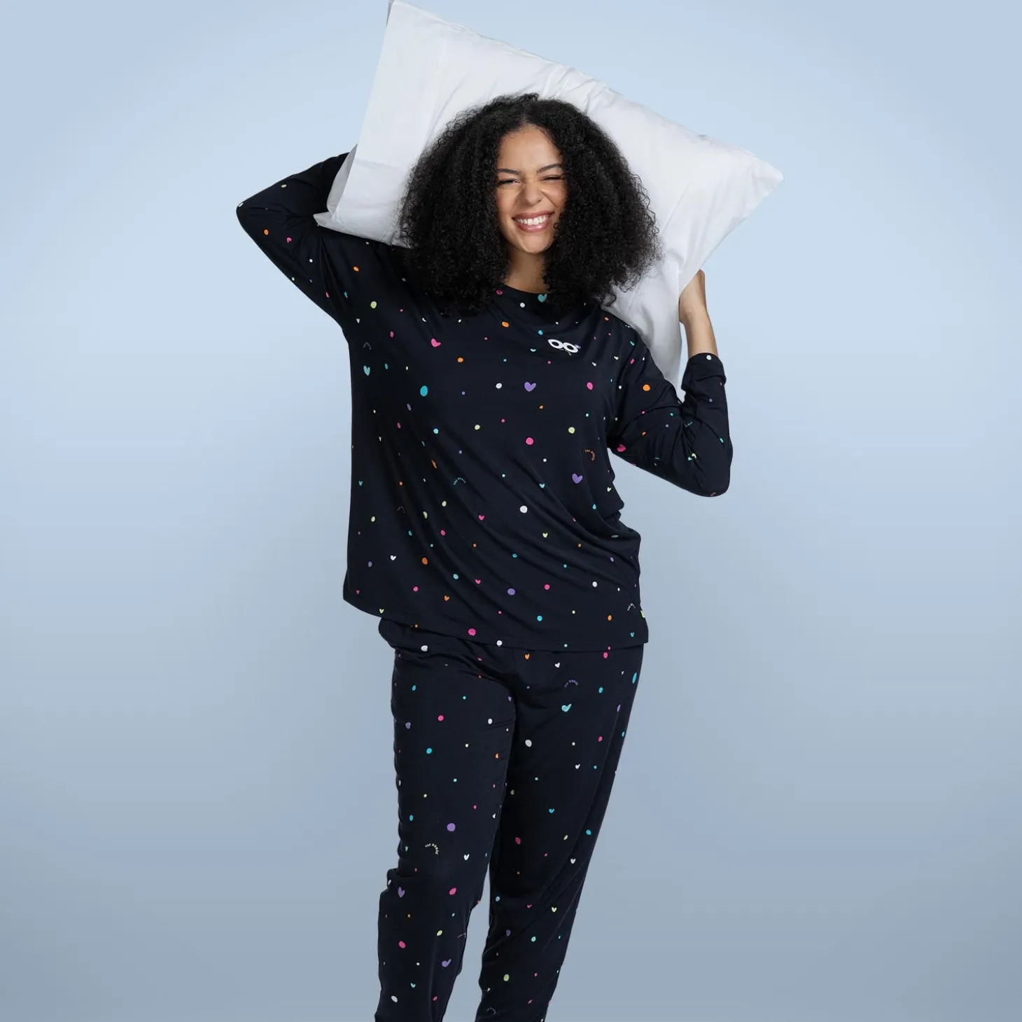 Confetti Cooling Long Sleeve PJ Top