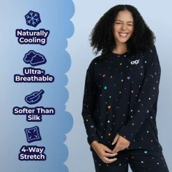 Confetti Cooling Long Sleeve PJ Top