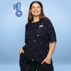 Confetti Cooling Short Sleeve PJ Top