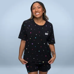 Confetti Cooling Short Sleeve PJ Top
