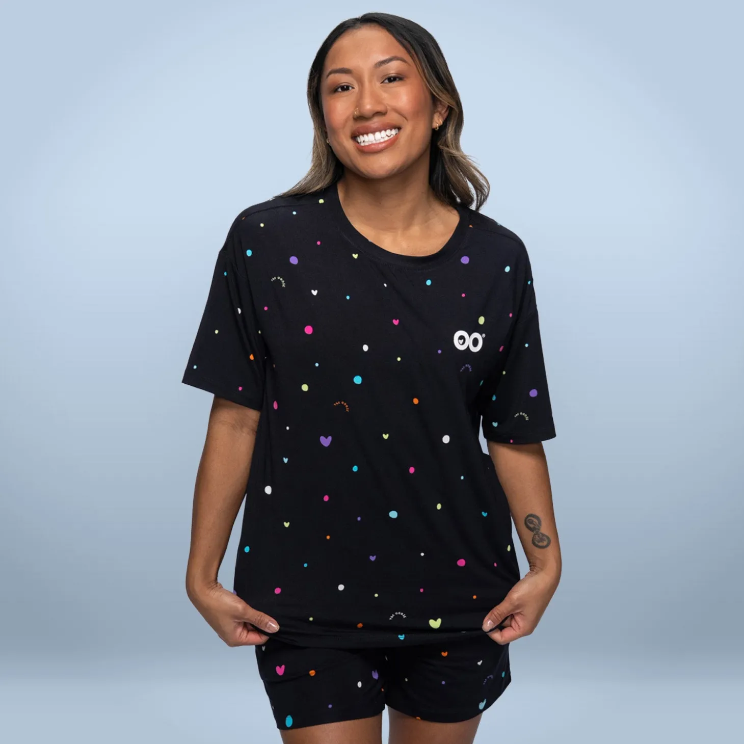 Confetti Cooling Short Sleeve PJ Top
