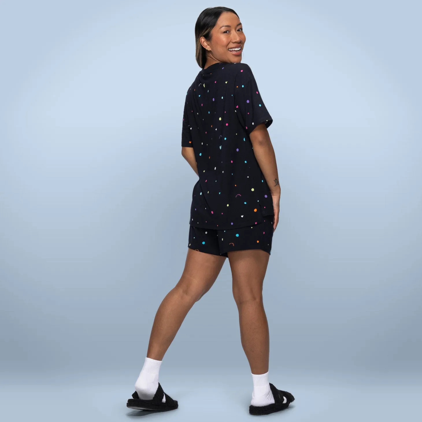 Confetti Cooling Short Sleeve PJ Top