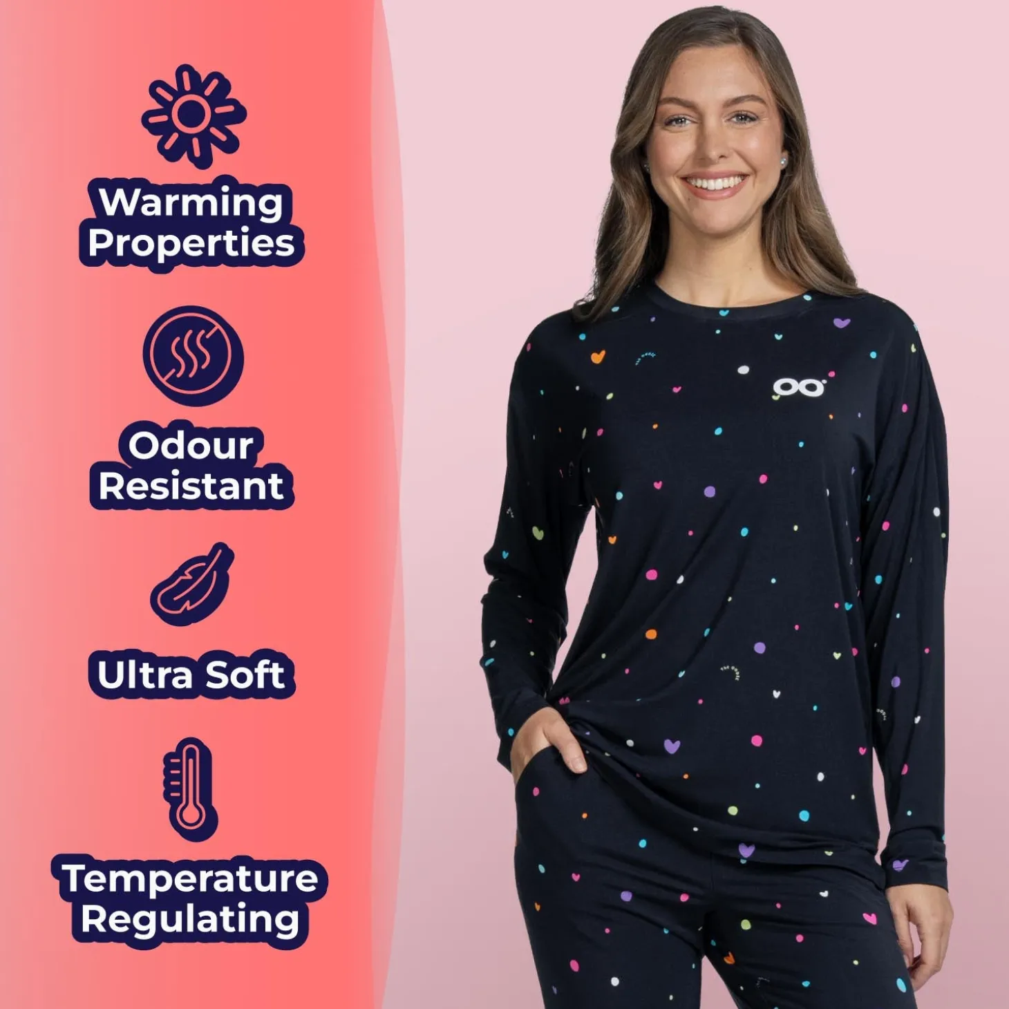 Confetti Warming Long Sleeve PJ Top