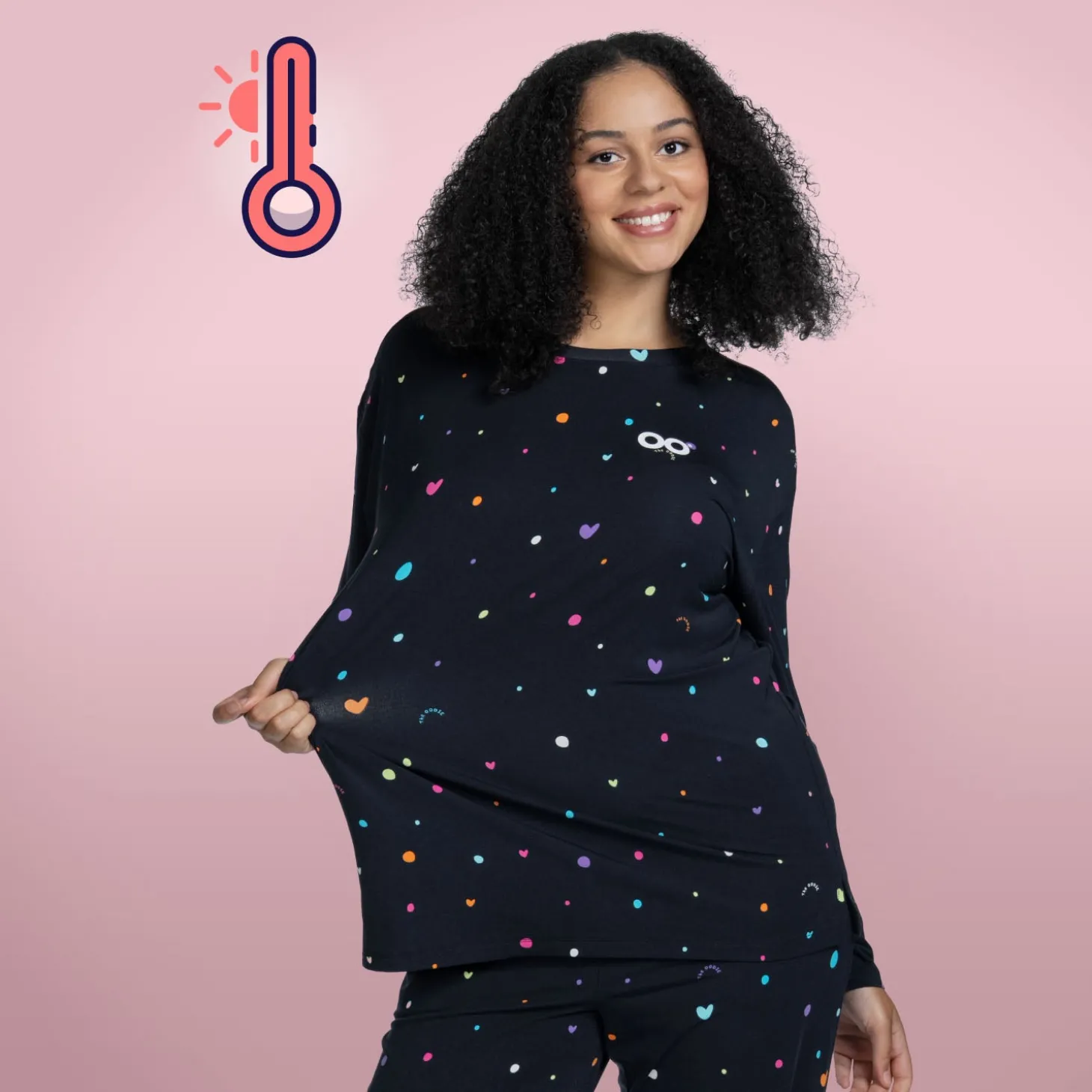 Confetti Warming Long Sleeve PJ Top