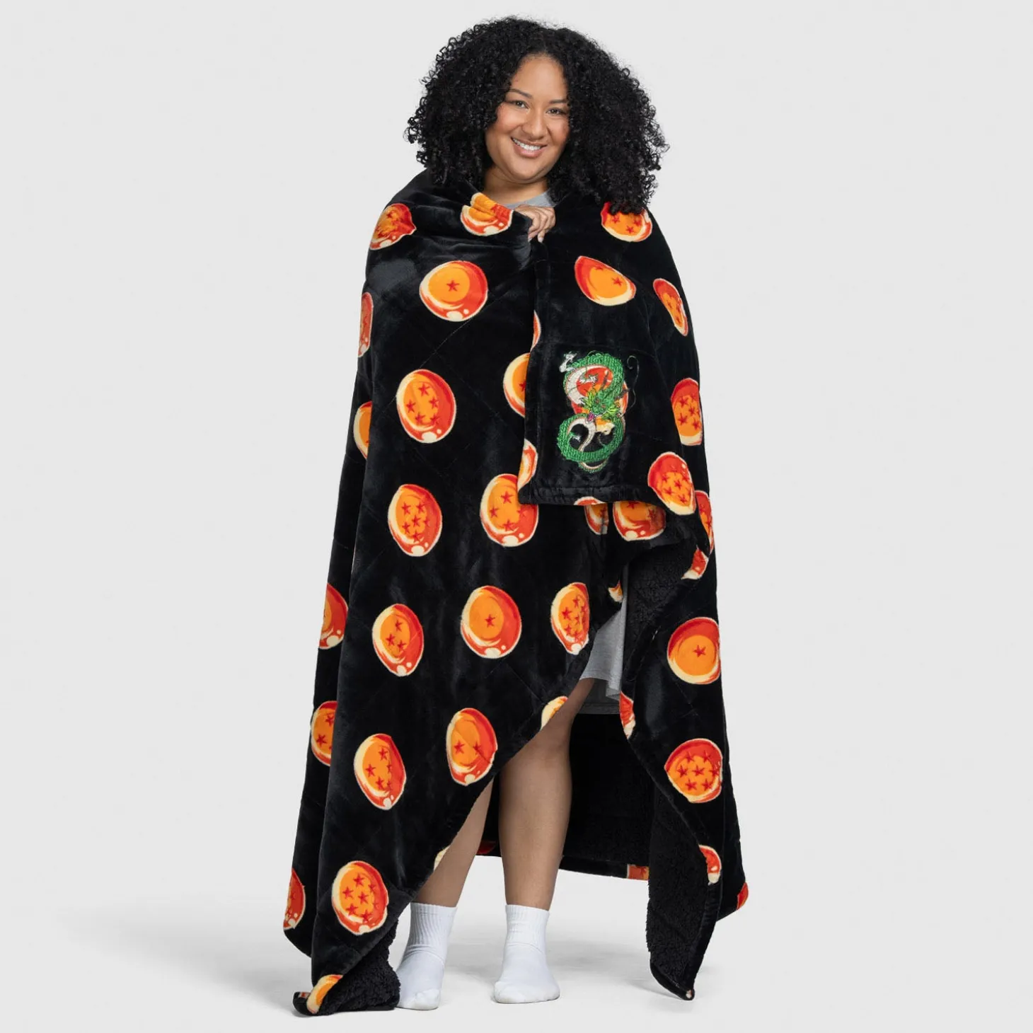 Dragon Ball Shenron Sherpa Blanket Licensed