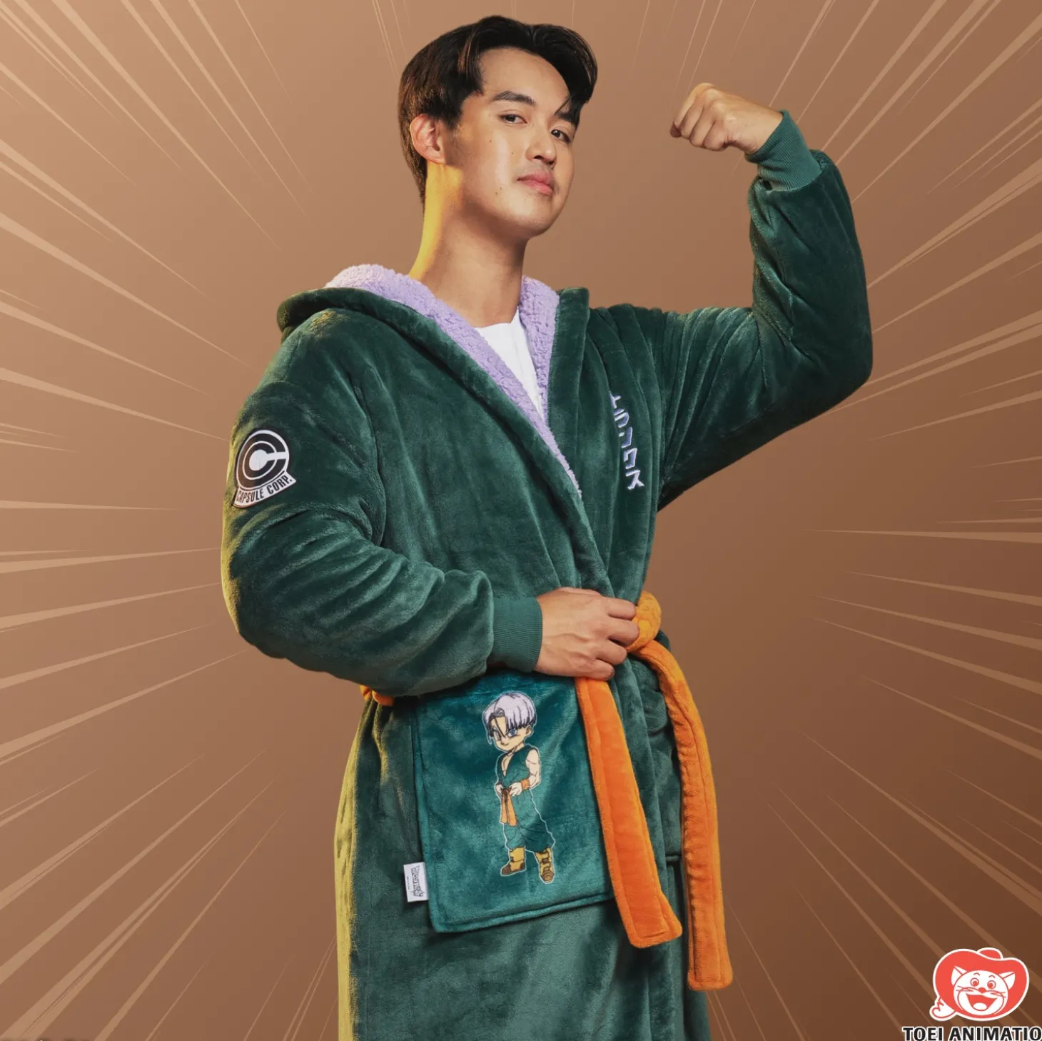 Dragon Ball Super Trunks Sherpa Dressing Gown Licensed