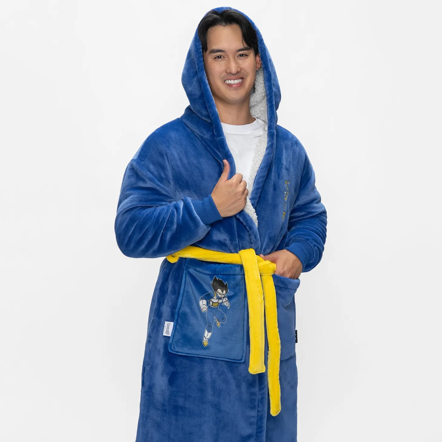 Dragon Ball Super Vegeta Sherpa Dressing Gown Licensed