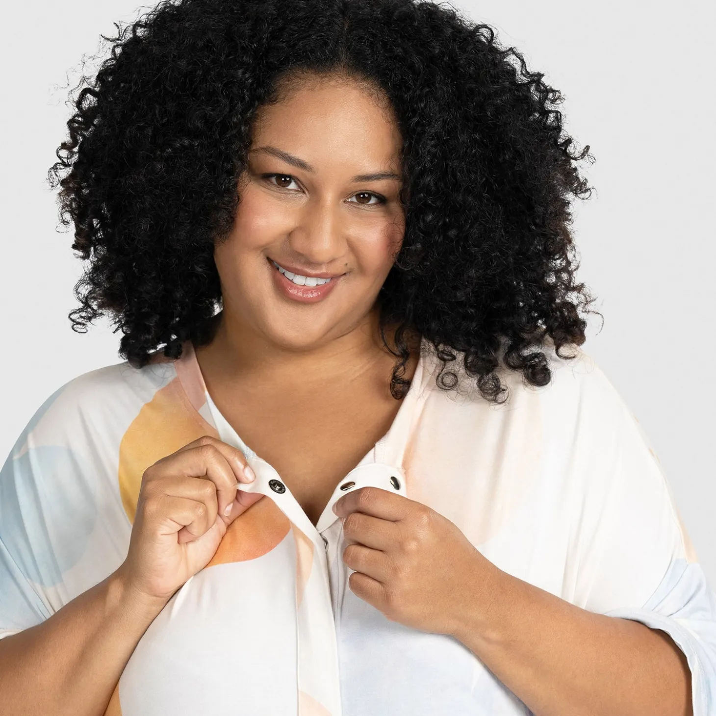 Floral Button-Up Sleep Tee Nightie