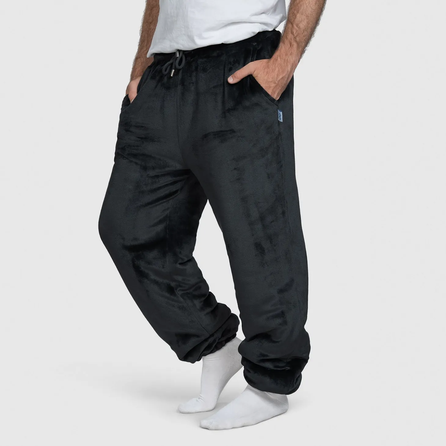 Grey Sherpa Cuffed Pant