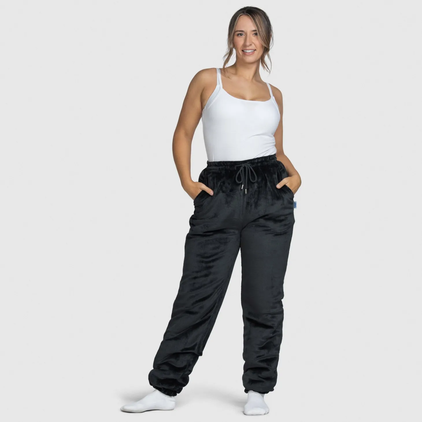 Grey Sherpa Cuffed Pant