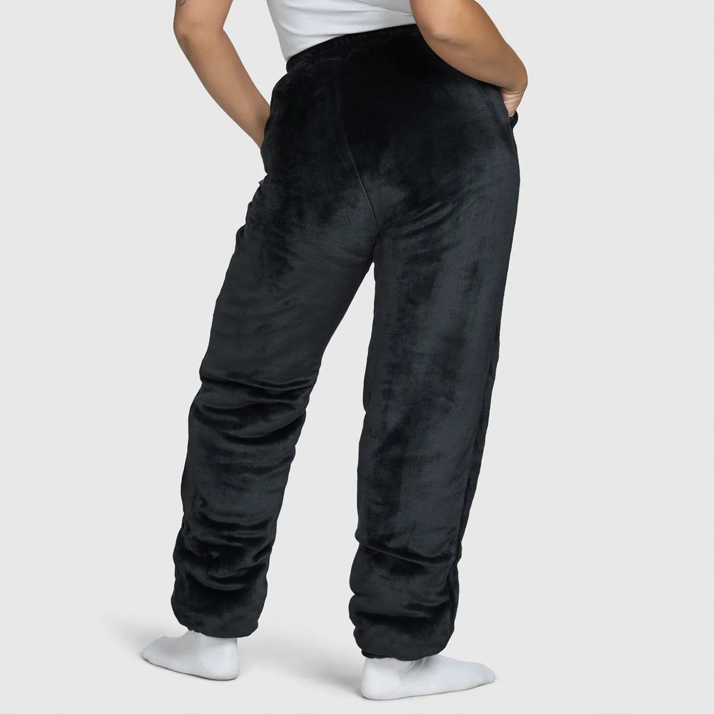 Grey Sherpa Cuffed Pant