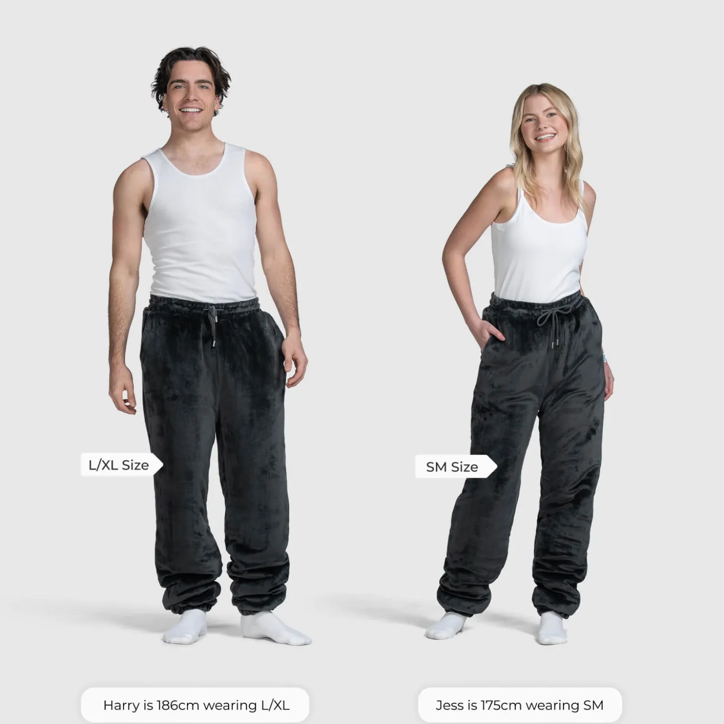 Grey Sherpa Cuffed Pant