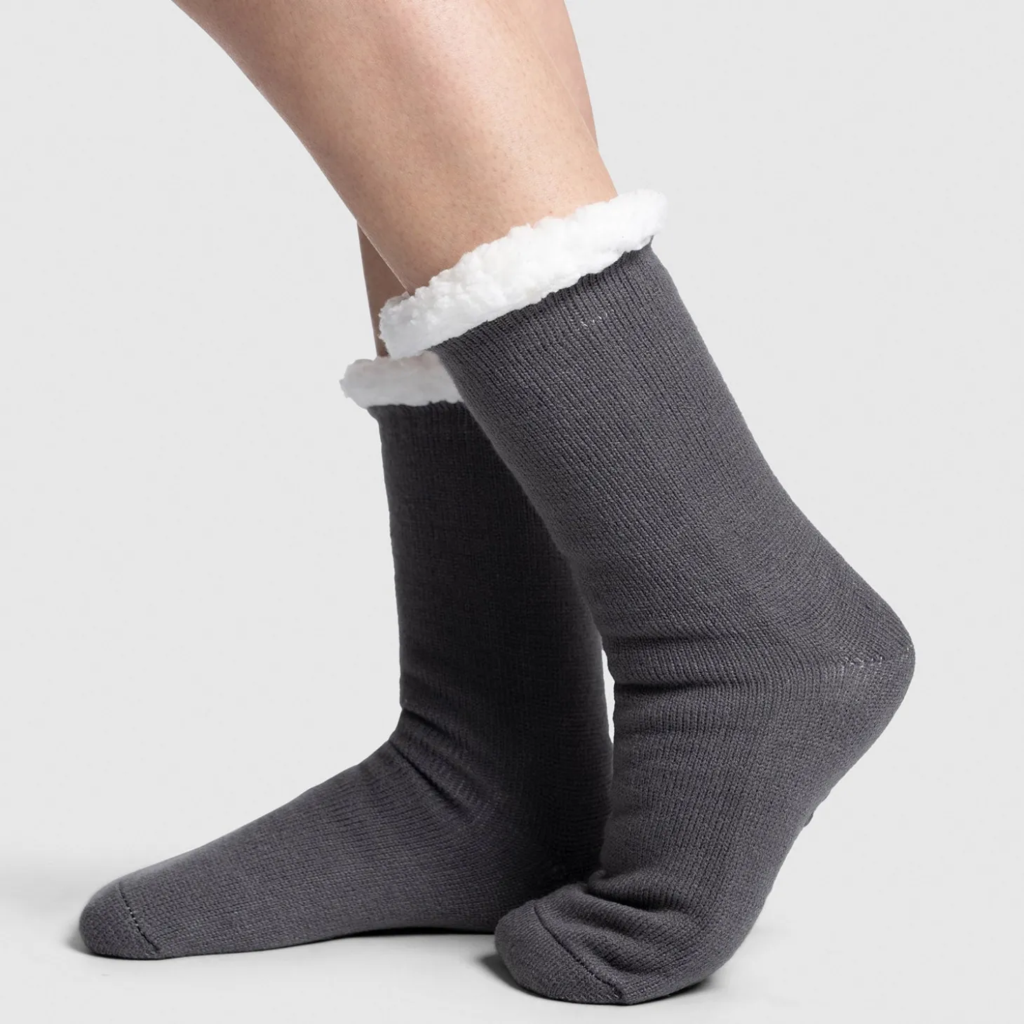 Grey Sherpa Socks