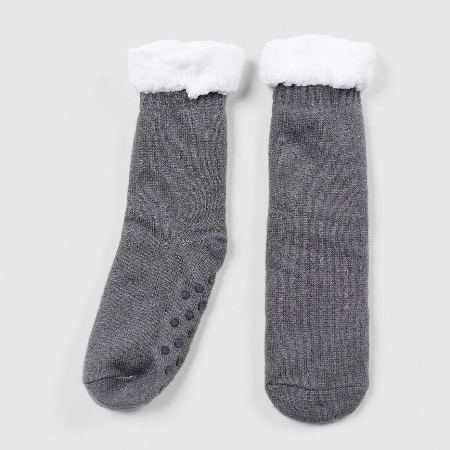 Grey Sherpa Socks