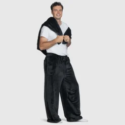 Grey Sherpa Wide Leg Pant