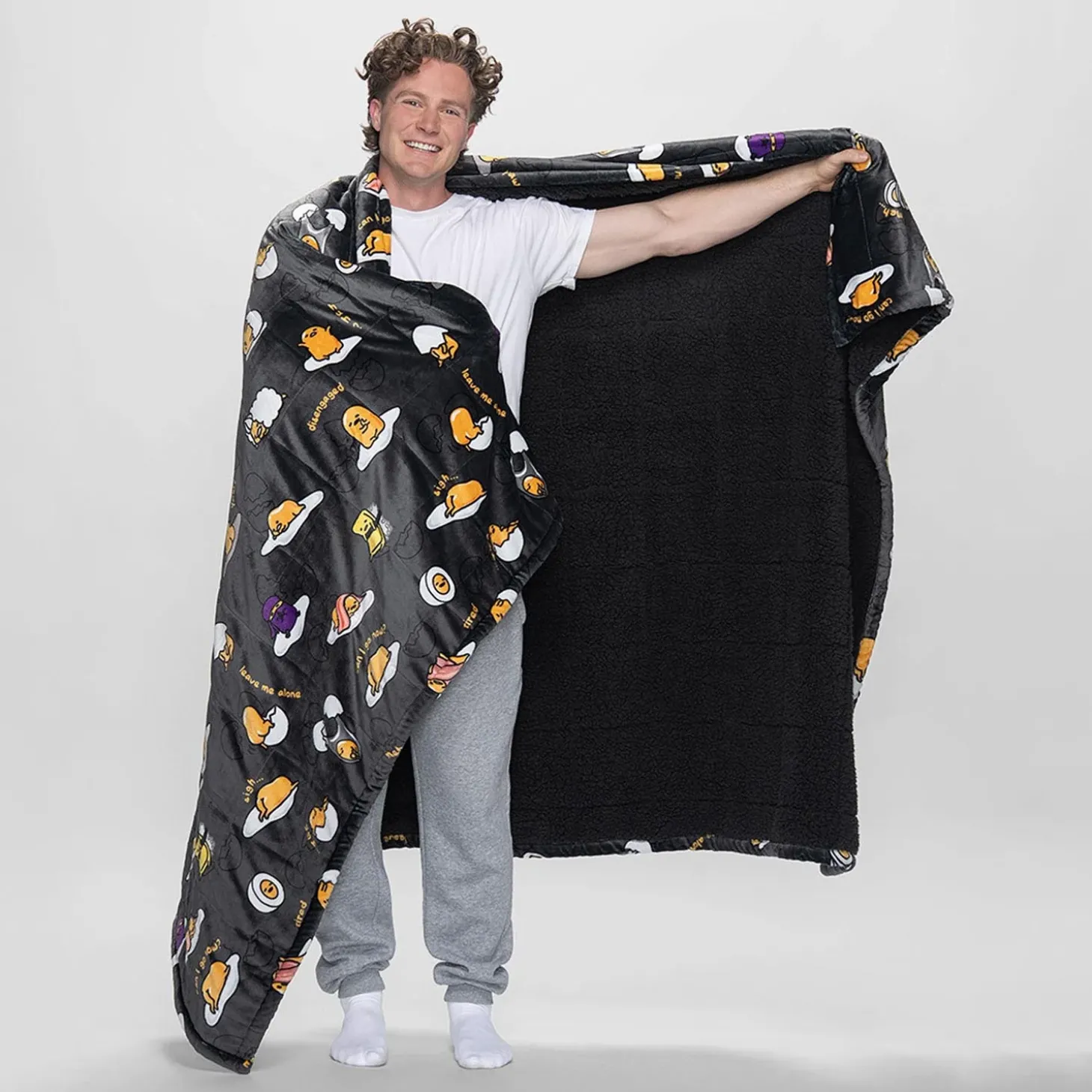 Gudetama Sherpa Blanket Licensed