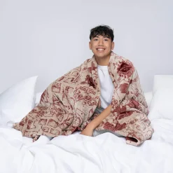 Harry Potter Marauders Map Sherpa Blanket Licensed