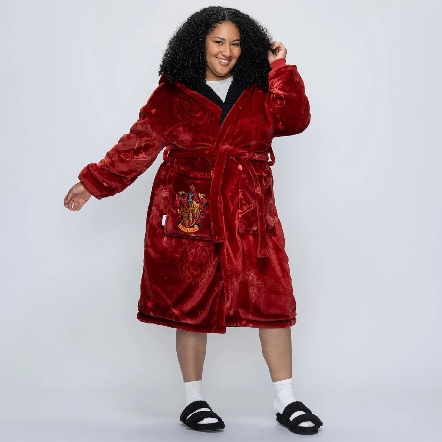 Harry Potter Gryffindor Sherpa Dressing Gown Licensed
