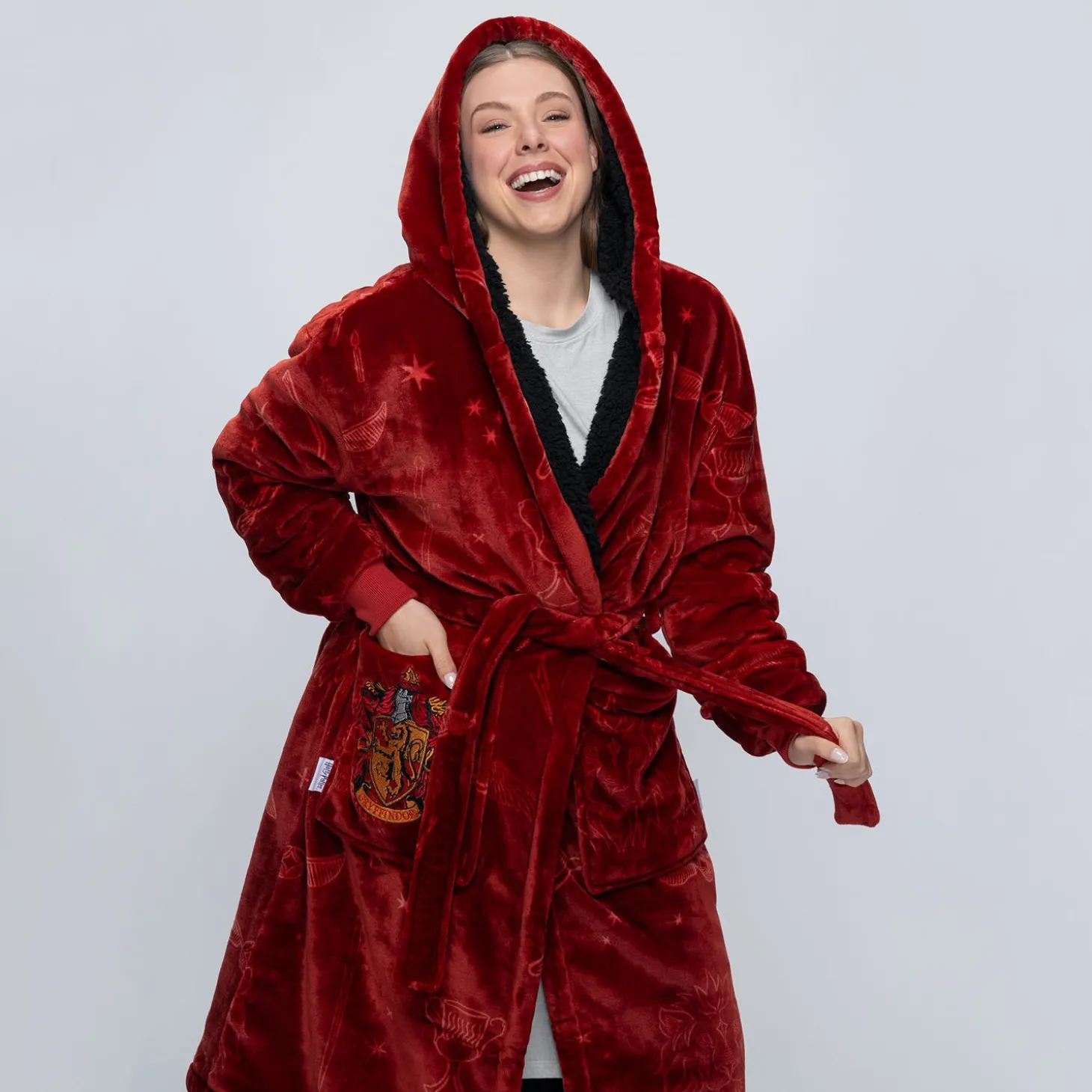 Harry Potter Gryffindor Sherpa Dressing Gown Licensed