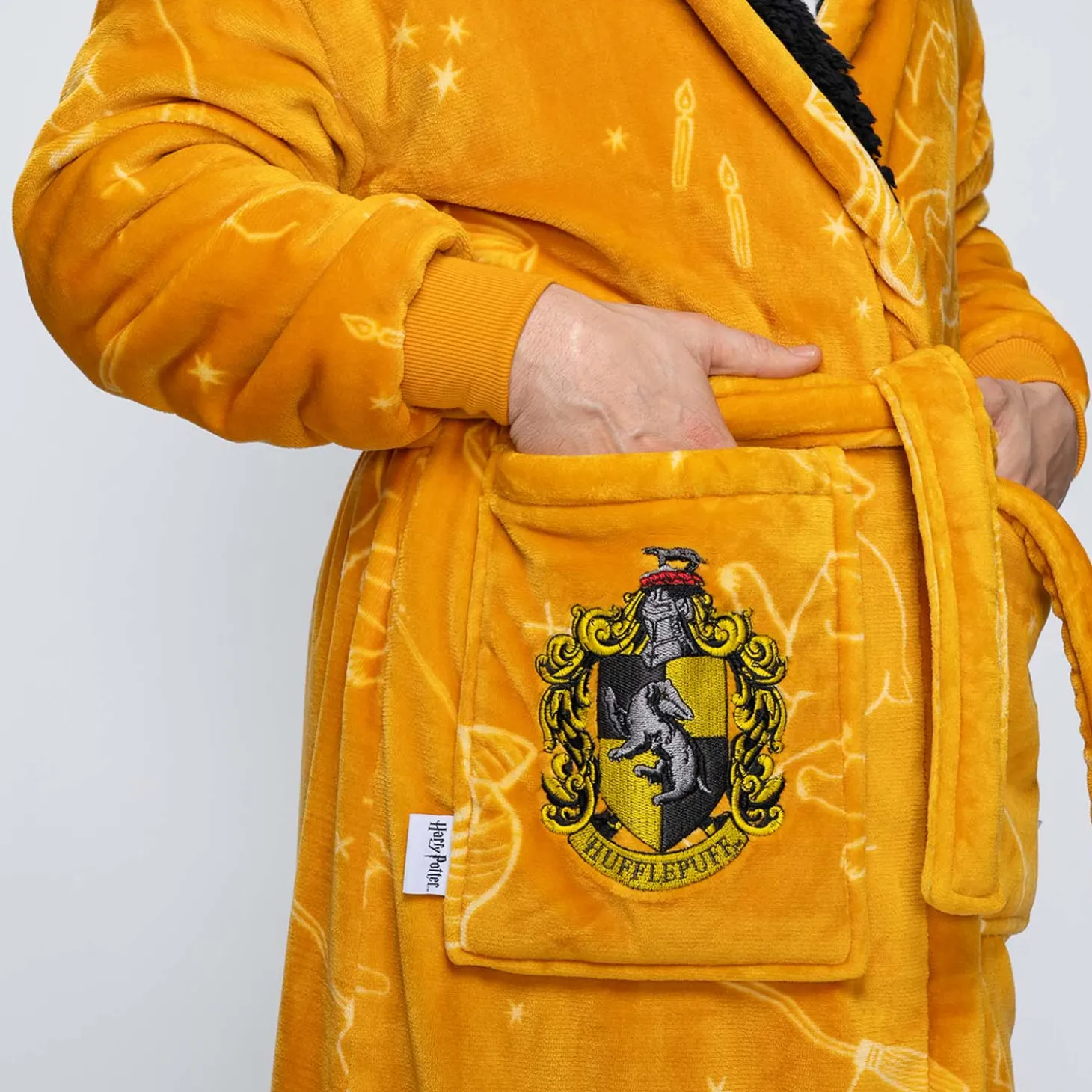 Harry Potter Hufflepuff Sherpa Dressing Gown Licensed