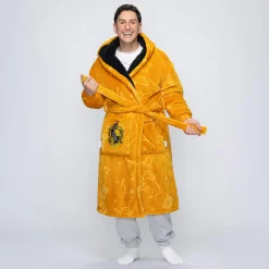 Harry Potter Hufflepuff Sherpa Dressing Gown Licensed