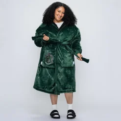 Harry Potter Slytherin Sherpa Dressing Gown Licensed