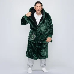 Harry Potter Slytherin Sherpa Dressing Gown Licensed