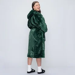 Harry Potter Slytherin Sherpa Dressing Gown Licensed