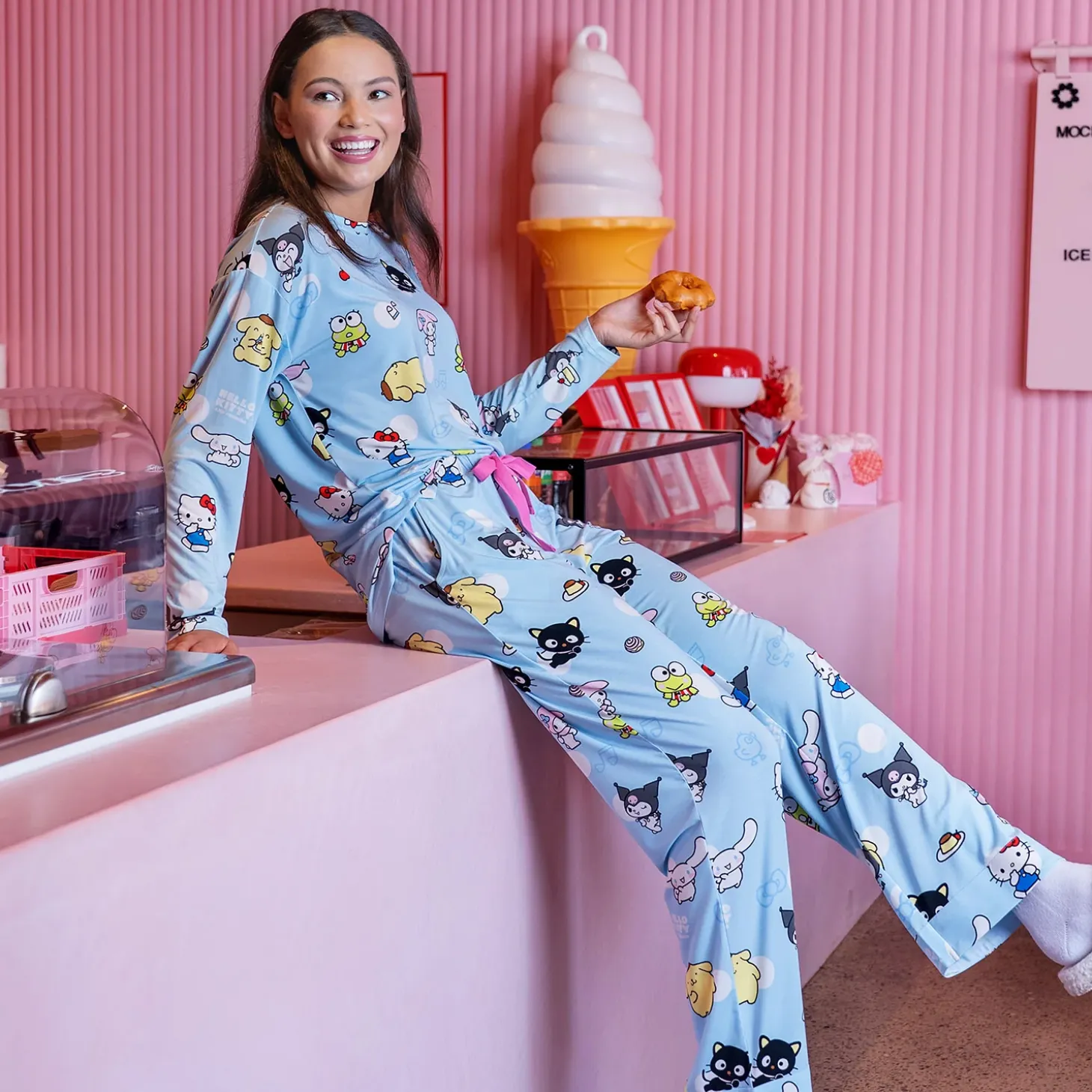 Hello Kitty & Friends Cooling Wide Leg PJ Bottom Licensed