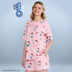 Hello Kitty Polka Dot Cooling Short Sleeve PJ Top Licensed
